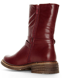 Wanted Burgundy Mounty Short Boots