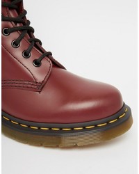 Dr. Martens Dr Martens Cherry Red Smooth 8 Eye Boots
