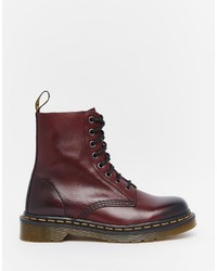 Dr. Martens Dr Martens Pascal Cherry Red 8 Eye Boots 125 Asos