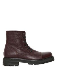 Marc Jacobs Hammered Leather Combat Boots