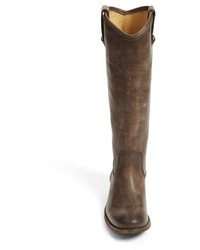 Frye Melissa Button Leather Riding Boot