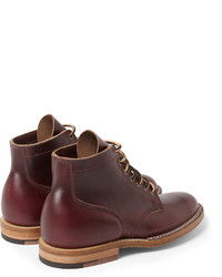 Viberg Leather Lace Up Boots