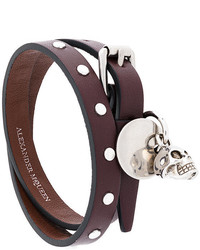 Alexander McQueen Double Wrap Skull Bracelet