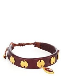 Chan Luu Garnet Leather Bracelet