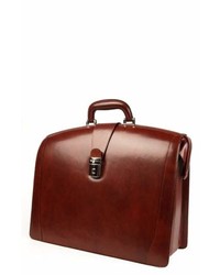 Bosca Triple Compartt Leather Briefcase