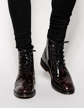 Asos Brogue Boots In Leather, $101 