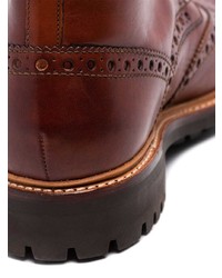 Grenson Fred Hand Printed Leather Ankle Boots