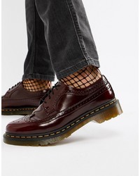 Dr. Martens 3989 Brogue Shoes In Red