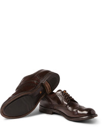 Officine Creative Anatomia Glossed Leather Wingtip Brogues