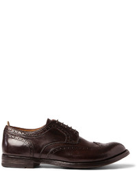 Officine Creative Anatomia Glossed Leather Wingtip Brogues