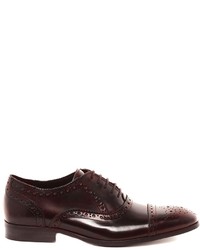 Asos Brogue Toe Cap Shoes In Leather