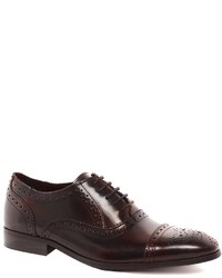 Asos Brogue Toe Cap Shoes In Leather