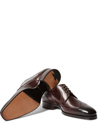 Tom Ford Austin Polished Leather Wingtip Derby Shoes, $1,790 | MR PORTER |  Lookastic