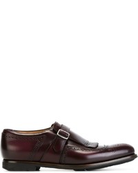 Church's Fringed Buckled Shoes With Brogue Detailing