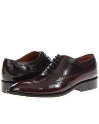 Fitzwell Washington Wing Tip Lace Up Wing Tip Shoes Burgundy Leather