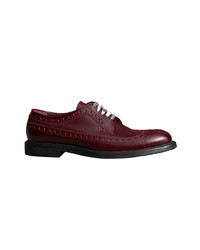Burberry Leather Brogues With Painted