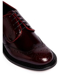 Canali Longwing Brogue Leather Derbies