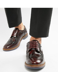Base London Wide Fit Turner Brogues In 