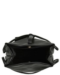 Sole Society Ariana Faux Leather Tassel Bucket Bag Beige