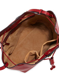 The Row Bucket 10 Grained Calfskin Bag Red