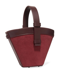 Nico Giani Nelia Mini Leather And Suede Bucket Bag