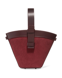 Nico Giani Nelia Mini Leather And Suede Bucket Bag