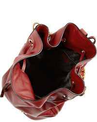 Moschino Oversized Leather Bucket Bag