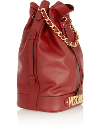 Moschino Oversized Leather Bucket Bag