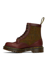 Dr. Martens Burgundy Made In England 1460 Boots