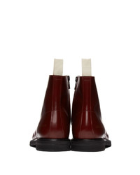 Common Projects Burgundy Standard Combat Boots