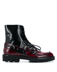 Maison Margiela Lace Up Leather Ankle Boots