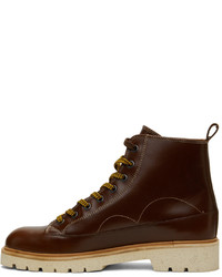 Ps By Paul Smith Leather Buhl Lace Up Boots