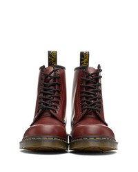 Dr. Martens Red 1460 Smooth Lace Up Boots