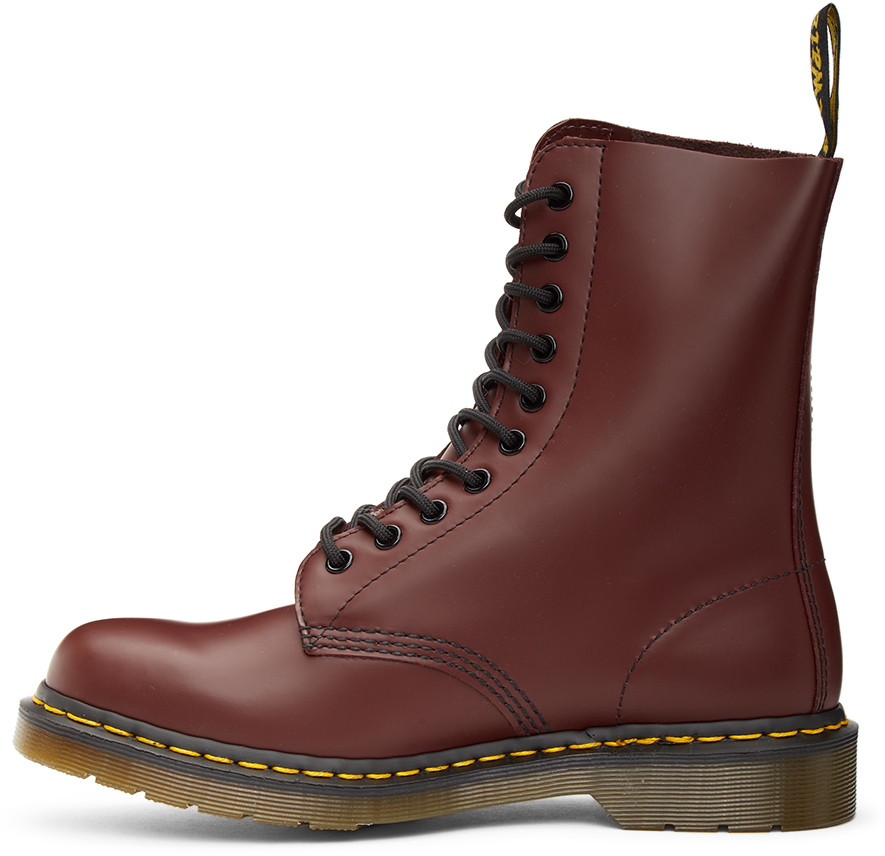 Dr. Martens Red 1490 Boots, $160 | SSENSE | Lookastic