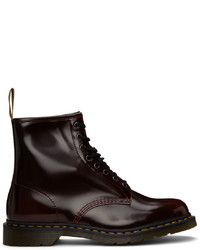Dr. Martens Red Vegan 1460 Lace Up Boots