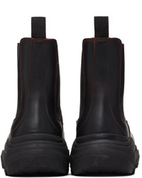 Gmbh Black Red Sprayed Chelsea Boots