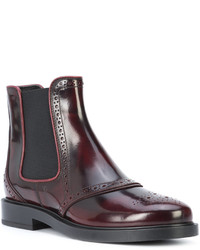 Tod's Brogue Detailed Chelsea Boots