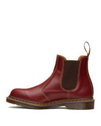Dr. Martens Burgundy Made In England 2976 Chelsea Boots