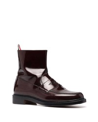 Thom Browne Penny Slot Ankle Zip Up Boots