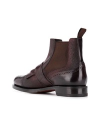 Santoni Perforated Ankle Boots