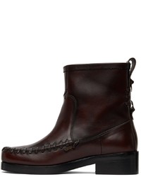 Stefan Cooke Red Ankle Chelsea Boots