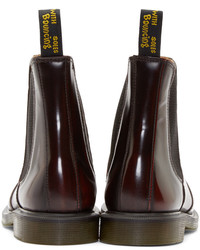 Dr. Martens Red Flora Chelsea Boots
