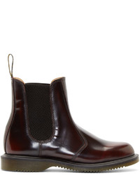 Dr. Martens Red Flora Chelsea Boots