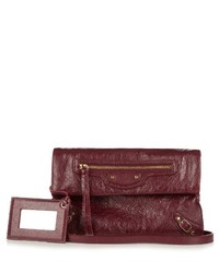 Balenciaga Classic Mini Envelope Leather Clutch