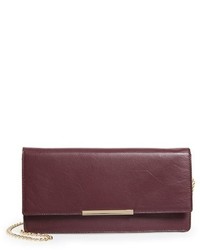 Halogen Leather Clutch