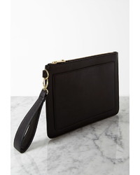 Forever 21 Structured Faux Leather Clutch