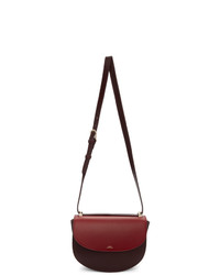 A.P.C. Burgundy And Red Geneve Bag