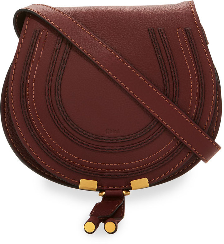 Chloé Small Leather Marcie Crossbody Bag Brown Light brown ref.91293 - Joli  Closet