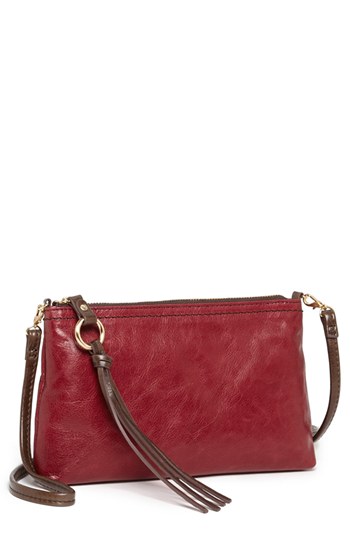 Hobo Darcy Leather Crossbody Bag Crimson, $98 | Nordstrom | Lookastic