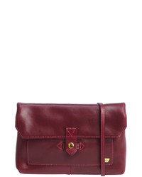 IIIBeCa by Joy Gryson Burgundy Leather Crossbody Bag
